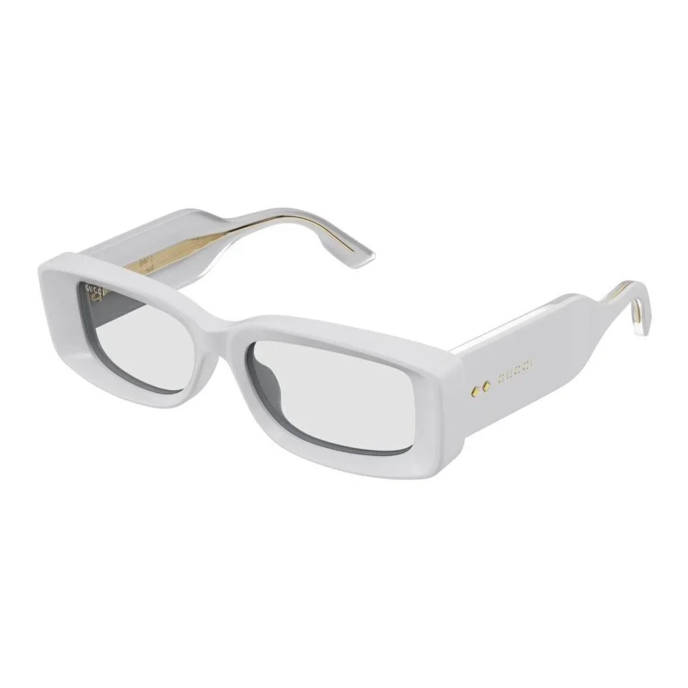 NWT Gucci GG1528S-005 White Oval 53mm Sunglasses